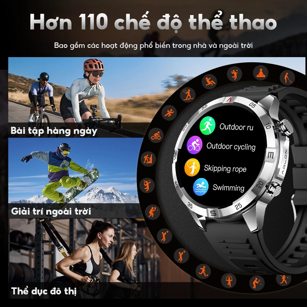 Hơn 110 chế độ thể thao trên Aolon GT6 Pro